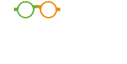 logo look optique art du regard blanc
